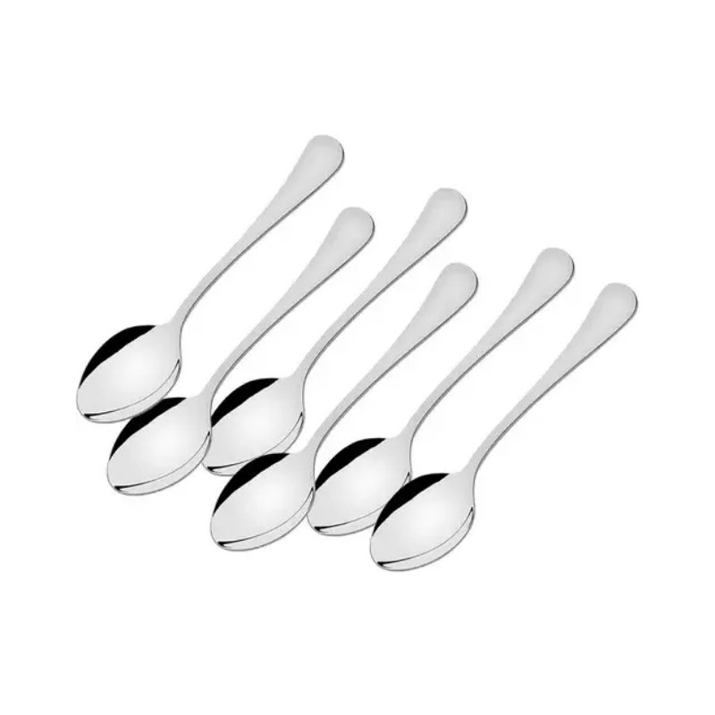 CUCHARA DE POSTRE 6PZAS. A. INOX 14,5CM