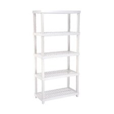 ESTANTERIA P/250kg C/5 ESTANTES BLANCA