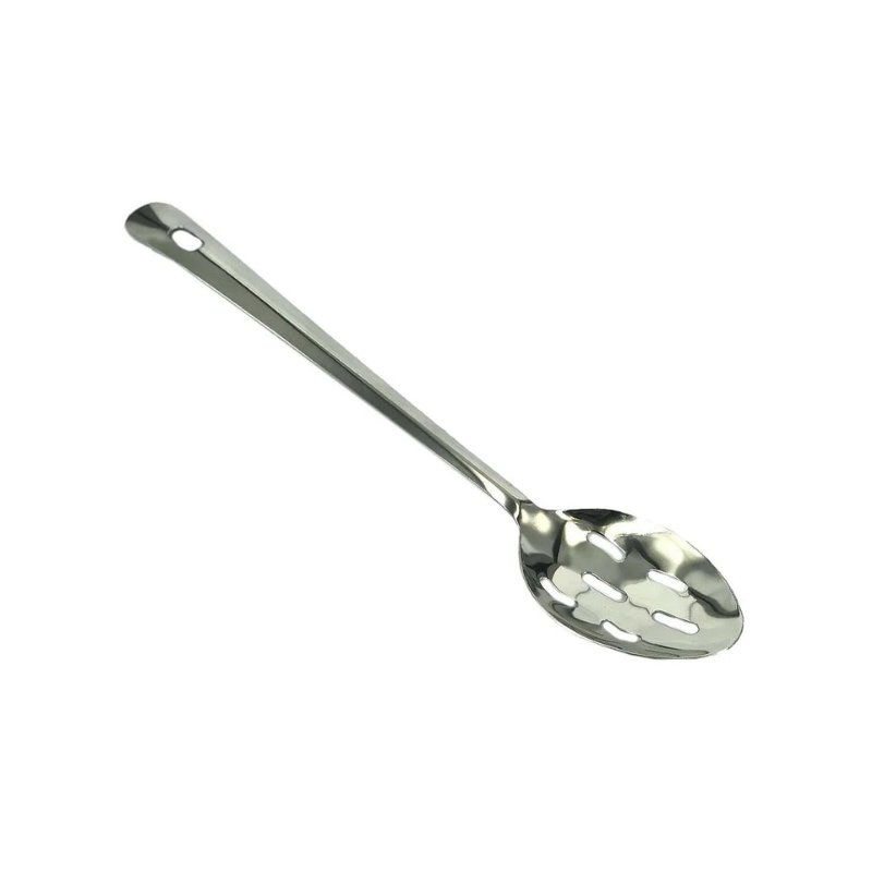 CUCHARA RANURADA ACERO INOX.