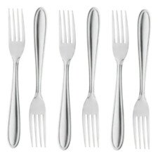 TENEDOR DE MESA 6PZAS. ACERO INOX. 19CM