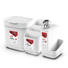SET COCINA 3 PIEZAS BLANCO