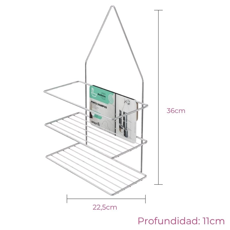 ESTANTE DOBLE PARA BAÑO - Imagen 2