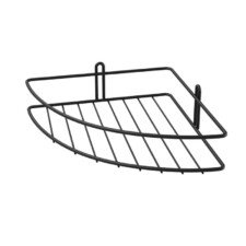 ESTANTE ESQUINERO PARA BAÑO - NEGRO