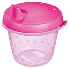 *VASO C/PICO ROSADO 330ml