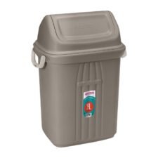 BASURERO CON TAPA VAIVEN DE 19lts - GRIS