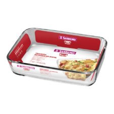 *BANDEJA RECTANGULAR DE VIDRIO P/HORNEAR 900ml