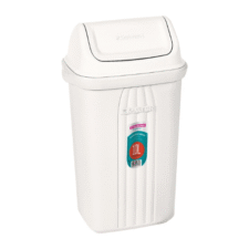BASURERO CON TAPA VAIVEN DE 10lts - BEIGE