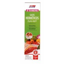 BOLSA HERMETICA VAC C/CIERRE DOBLE 3L (8un)