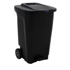 CONTENEDOR P/RES C/RUEDAS 100L NEGRO