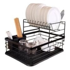 ESCURRIDOR DE PLATOS 2 NIVELES C/BANDEJA