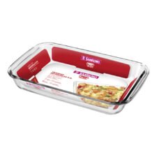 *BANDEJA RECTANGULAR DE VIDRIO P/HORNEAR 2.2l