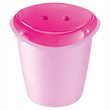 *BASURERO ROSA INFANTIL C/TAPA 2.2LTS