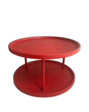 BANDEJA ORG. DOBLE METAL ROJO