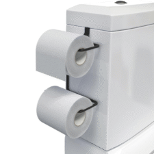 SOPORTE DE PAPEL HIGIENICO - NEGRO