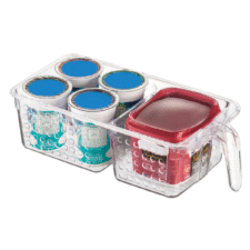 *ORGANIZADOR ACRILICO C/MANGO 2 DIV.