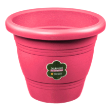 *MACETERO REDONDO ROSADO 13cm