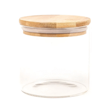 FRASCO DE VIDRIO TAPA BAMBU - 650ml