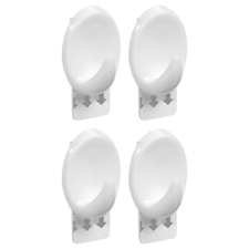 GANCHO OVAL BLANCO C/ADHESIVO P x4
