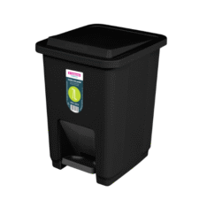 BASURERO CON PEDAL DE 7lts - NEGRO