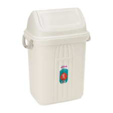 BASURERO CON TAPA VAIVEN DE 19lts - BEIGE