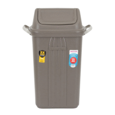 BASURERO CON TAPA VAIVEN DE 30lts - GRIS