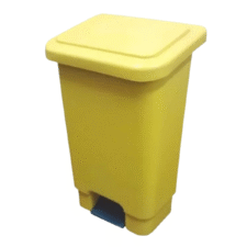 BASURERO C/PEDAL AMARILLO (60x33x37cm) 25L