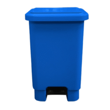 BASURERO C/PEDAL AZUL (60x33x37cm) 25L