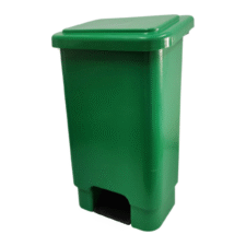 BASURERO C/PEDAL VERDE (60x33x37cm) 25L