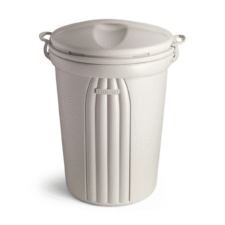 BASURERO CON TAPA DE 103lts - BEIGE