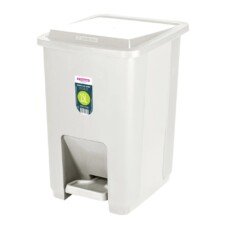 BASURERO CON PEDAL DE 15lts - BEIGE
