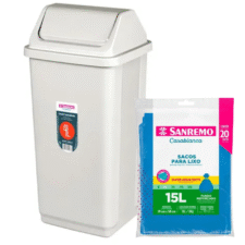 BASURERO 9LTS + 20 BOLSAS – SANREMO