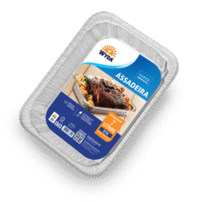 ASADERA DE ALUMINIO RECT. 7.000ml X UNID.