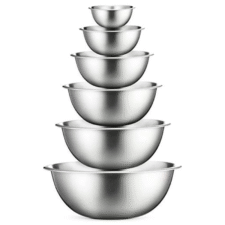 SET DE 6 BOWLS ACERO INOXIDABLE
